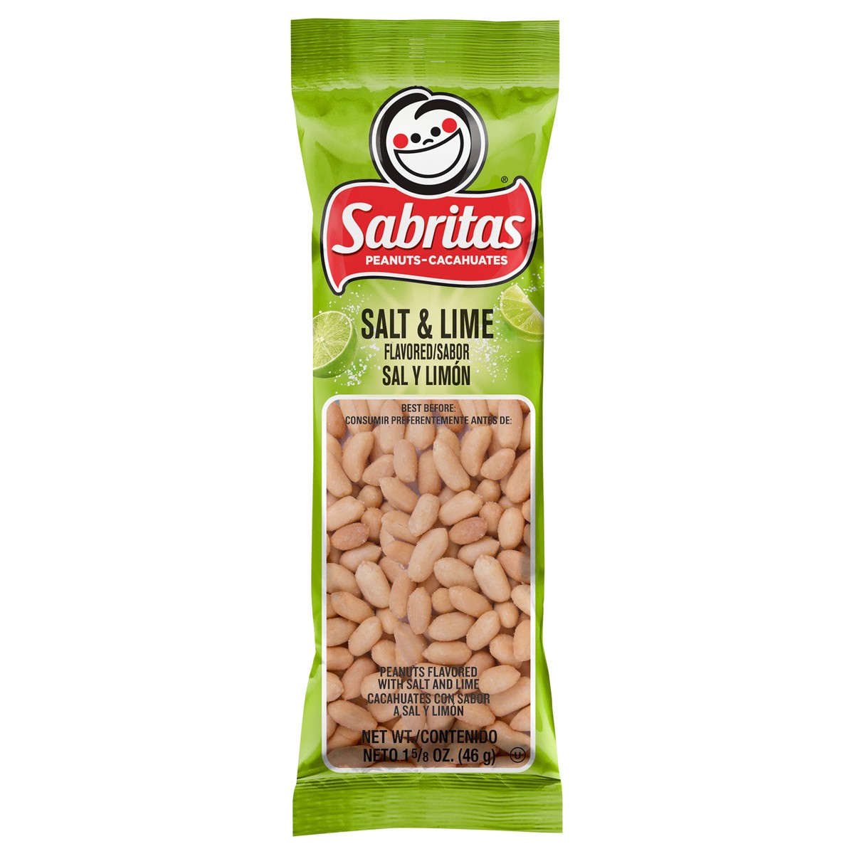 slide 6 of 6, Sabritas Peanuts Salt & Lime Flavored 1 5/8 Oz, 1.62 oz
