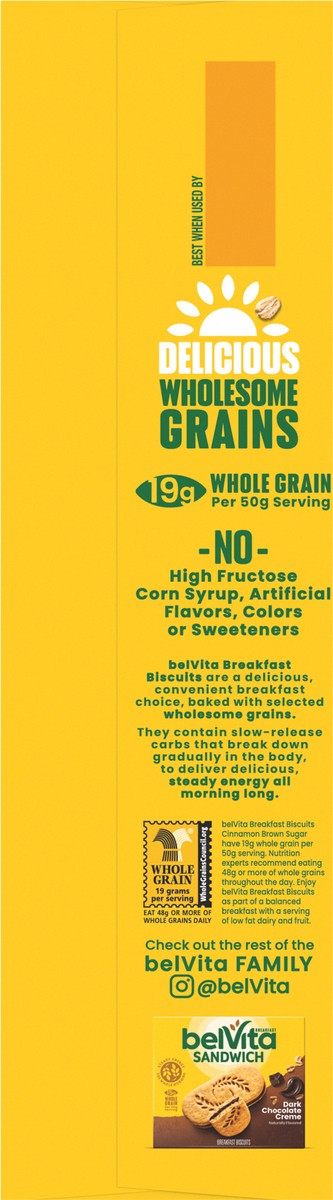 slide 7 of 9, belVita Cinnamon Brown Sugar Breakfast Biscuits, 8 Packs (4 Biscuits Per Pack), 8 ct