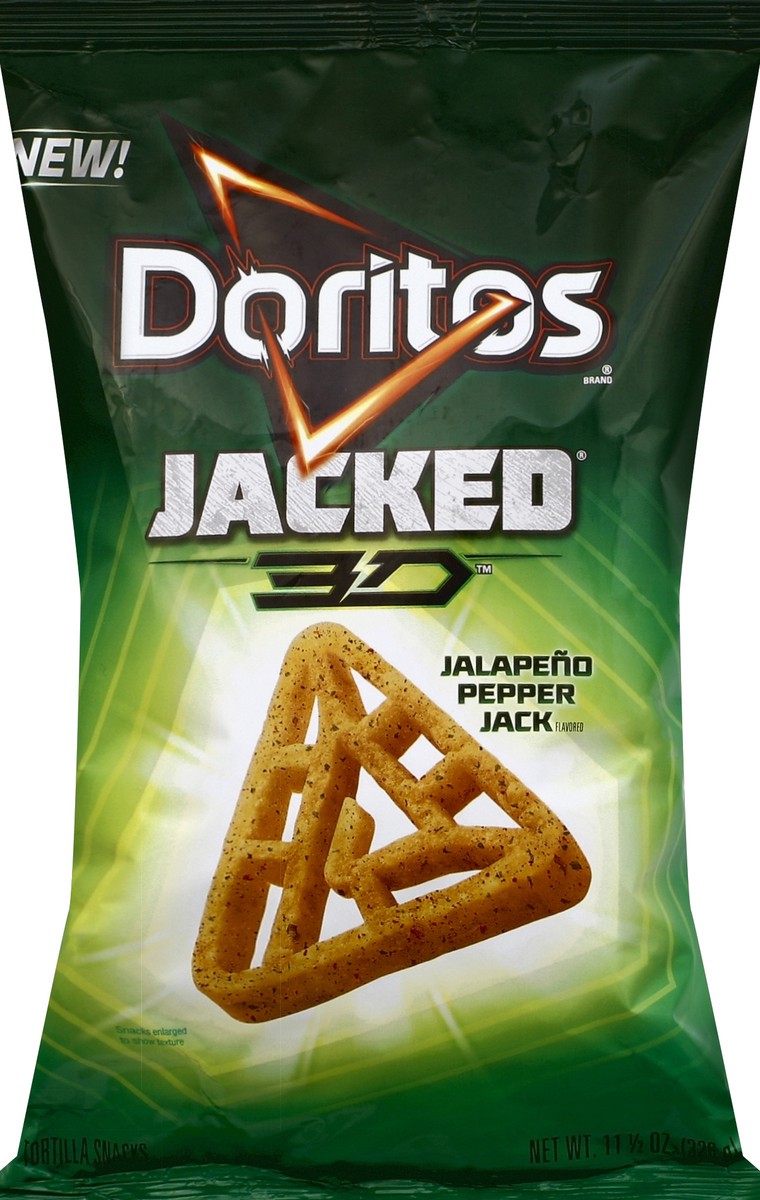 slide 1 of 6, Doritos Jacked 3D Tortilla Snacks 11.5 oz, 11.5 oz