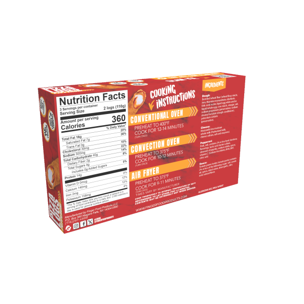 slide 4 of 5, Finger Foods Original Pizza Logs Pep, 11.6 oz