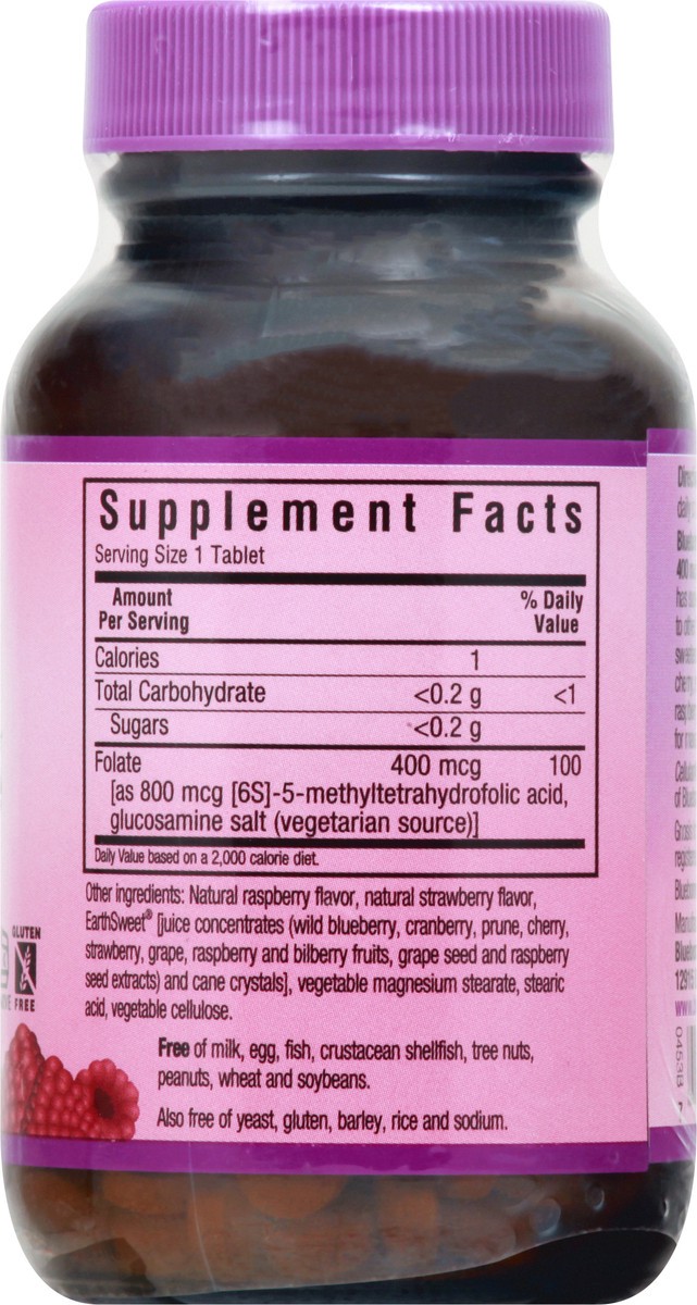 slide 4 of 12, Bluebonnet Nutrition Methylfolate 400 Mcg, 90 ct