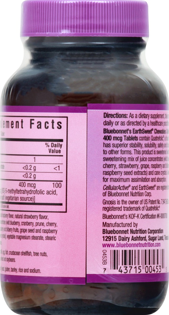 slide 9 of 12, Bluebonnet Nutrition Methylfolate 400 Mcg, 90 ct