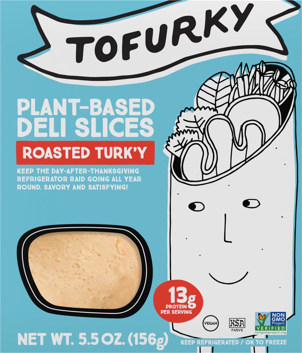 slide 3 of 6, Tofurky Roasted Turk'y Deli, 5.5 oz