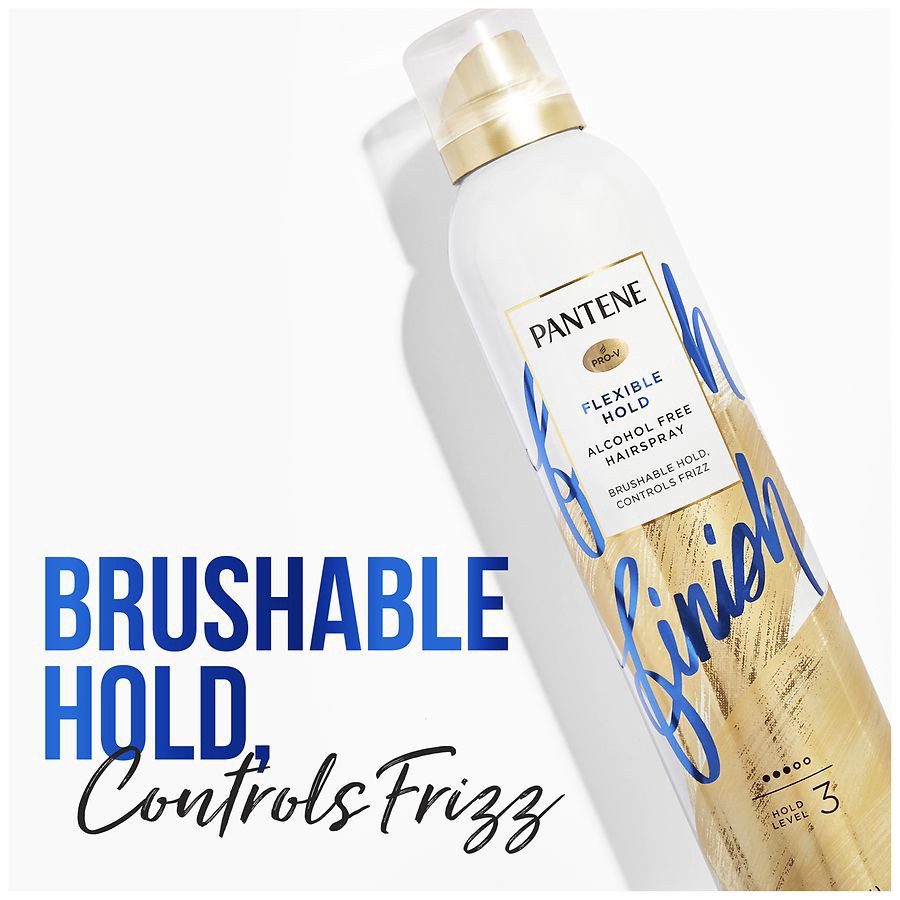 slide 5 of 5, PANTENE Pro-V Flexible Hold Alcohol Free* Level 3 Hairspray, 7.0 oz, 7 oz