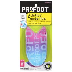 Profoot Women's Achilles Tendonitis Orthotic Heel Cup - Size 6-10 - 2 ea