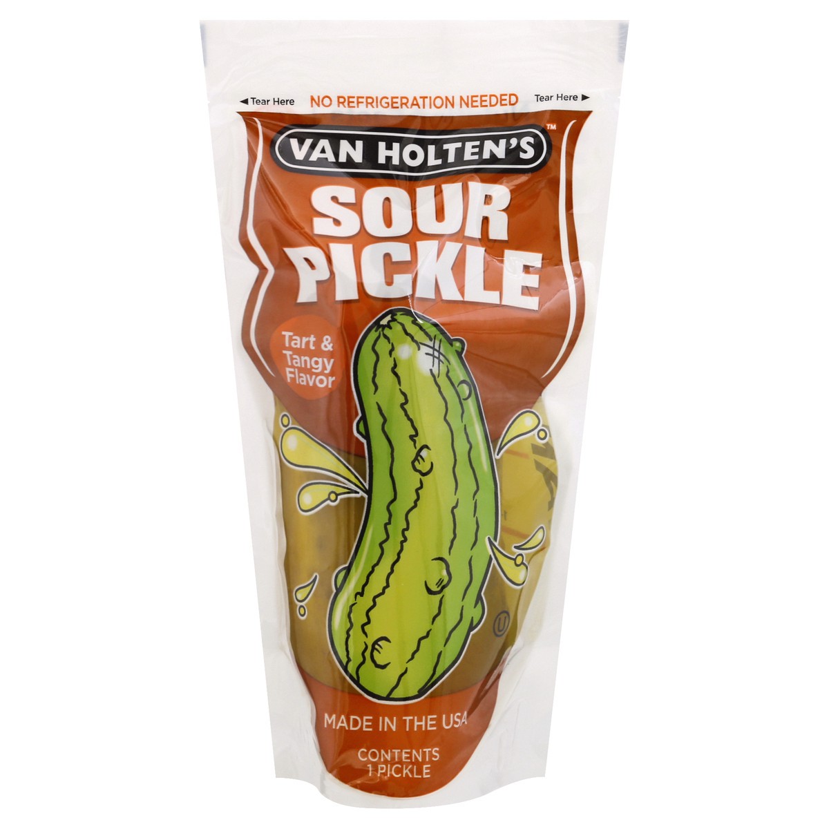 slide 1 of 12, Van Holten's Tart & Tangy Flavor Sour Pickle 1 ea, 1 ct