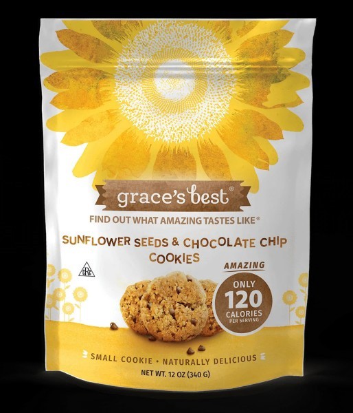 slide 1 of 1, Grace's Best Sunflower Seed Chocolate Chip Cookies, 12 oz