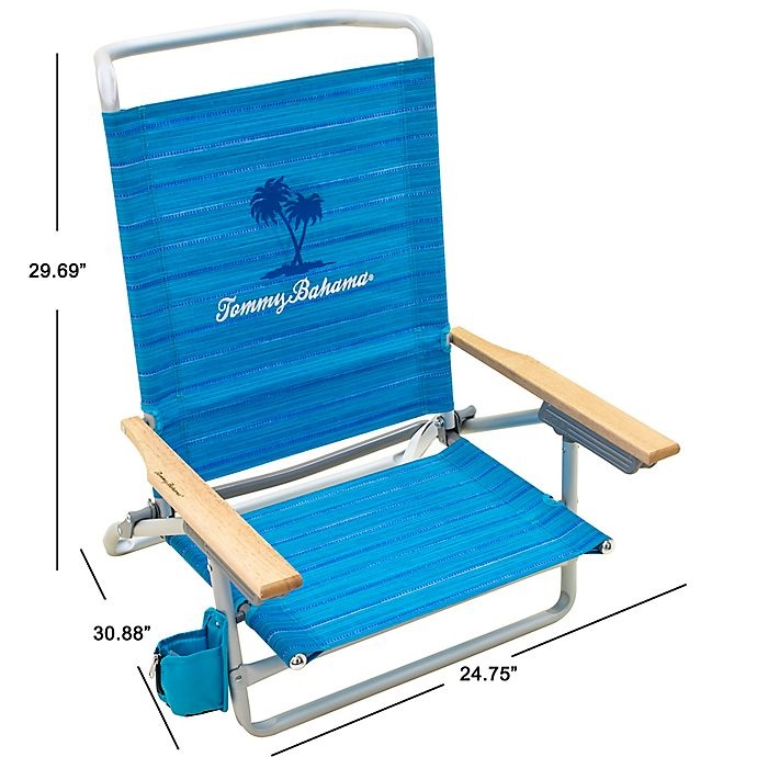 slide 5 of 6, Tommy Bahama Beach Chair - Blue, 1 ct