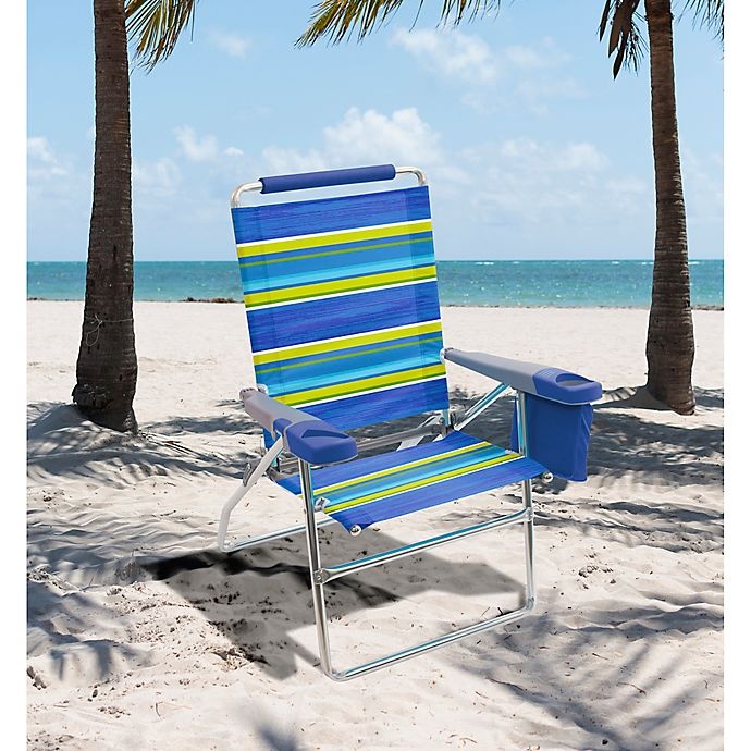 slide 2 of 3, Rio Brands High Boy Beach Chair - Stripe, 1 ct