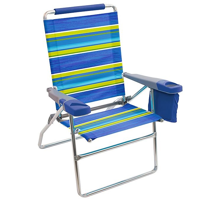 slide 1 of 3, Rio Brands High Boy Beach Chair - Stripe, 1 ct