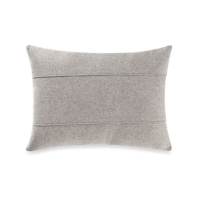 slide 1 of 1, Kenneth Cole Reaction Home Element Seamed Oblong Throw Pillow - Grey, 1 ct