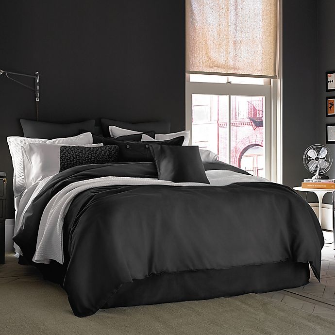 slide 1 of 1, Kenneth Cole Reaction Home Mineral Twin Bed Skirt - Dusty Black, 1 ct