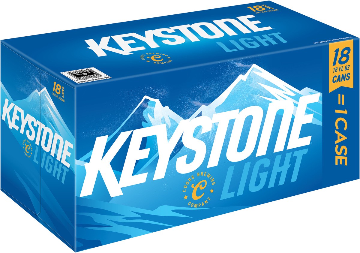 slide 8 of 9, Keystone Light Can, 18 ct; 16 fl oz