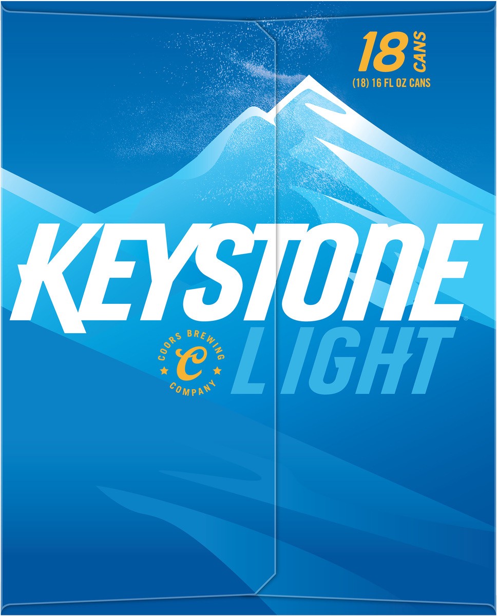 slide 5 of 9, Keystone Light Can, 18 ct; 16 fl oz