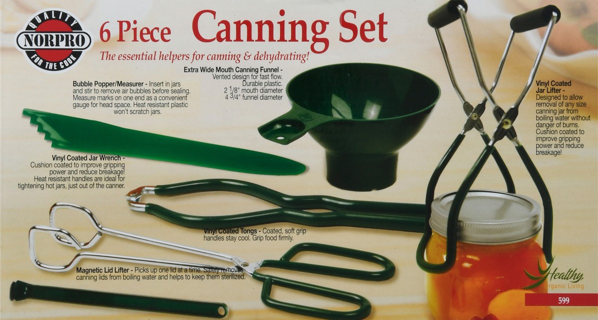 slide 3 of 12, Norpro 5-Piece Canning Set - Green, 5 ct