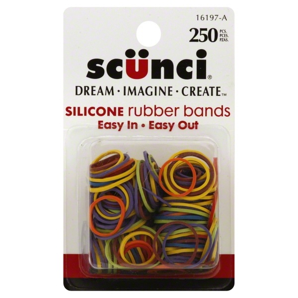 slide 1 of 2, scünci Rubber Bands 250 ea, 250 ct