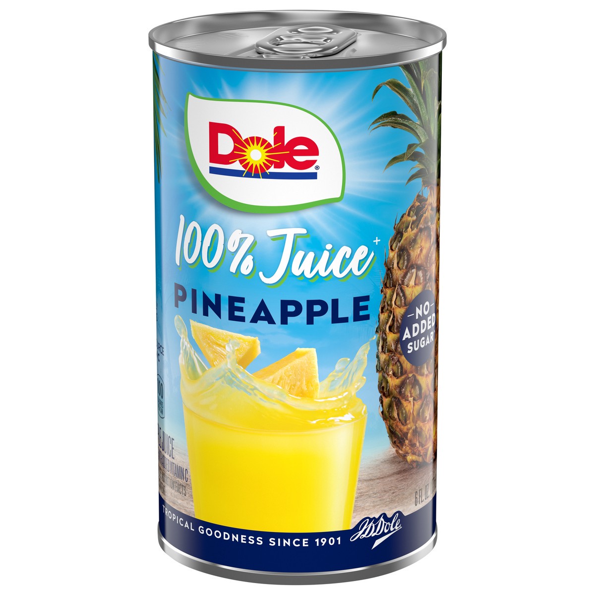 slide 3 of 9, Dole Pineapple 100% Juice 6 fl oz, 6 fl oz