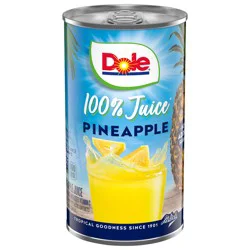 Dole Pineapple 100% Juice - 6 fl oz