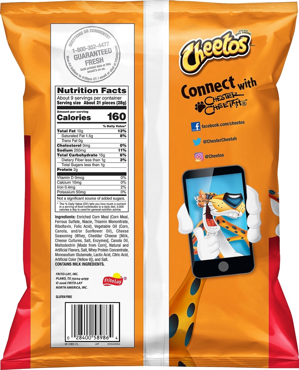 slide 5 of 5, Crunchy Cheese Flavored Snacks, 8.5 oz