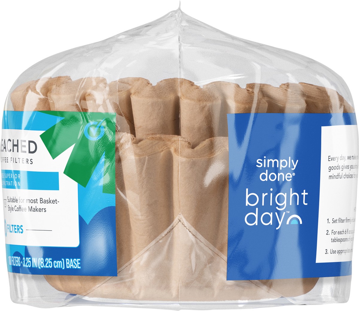 slide 7 of 11, Simply Done Bright Day Unbleached Basket Coffee Filters 100 ea, 100 ct