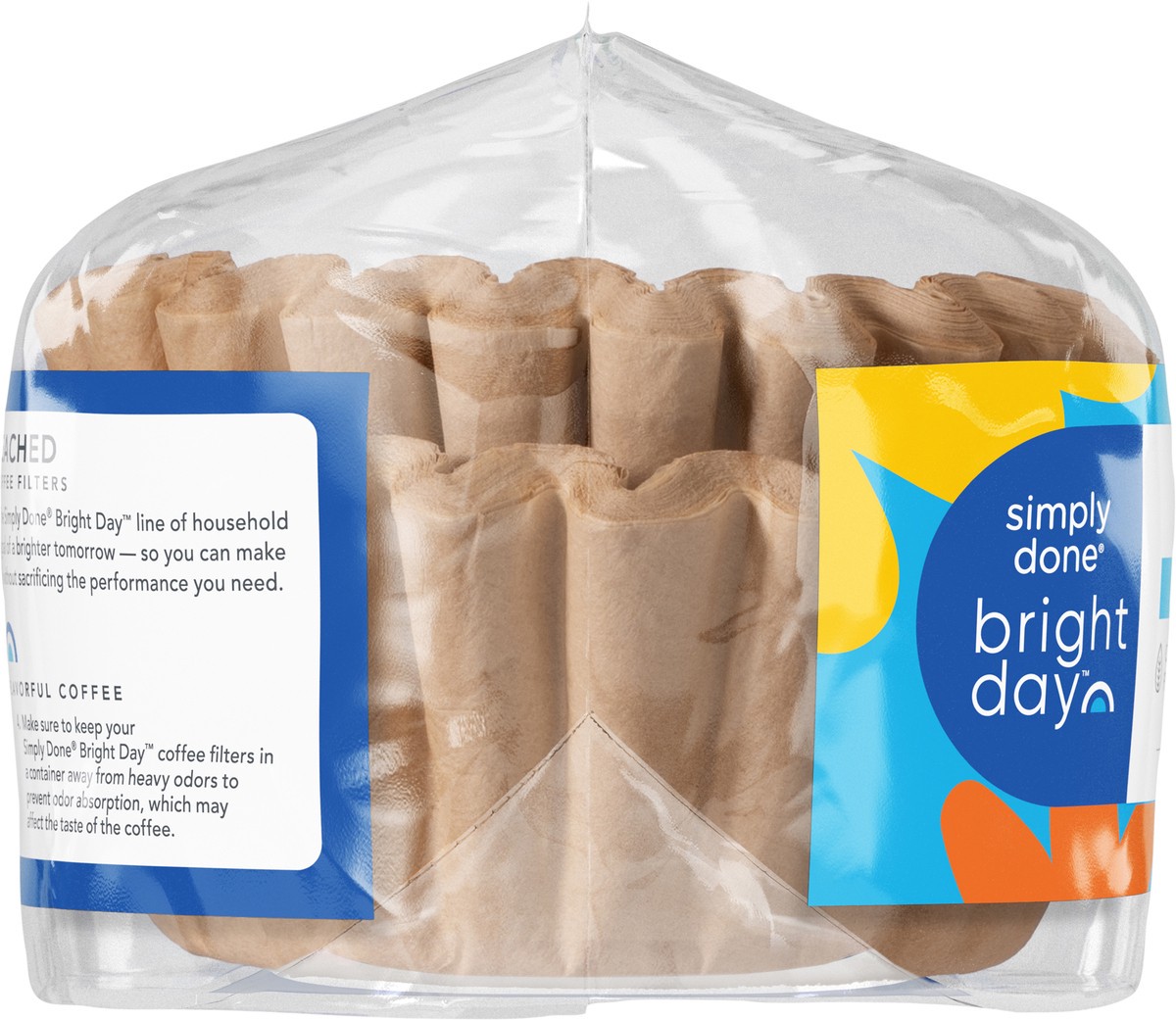 slide 4 of 11, Simply Done Bright Day Unbleached Basket Coffee Filters 100 ea, 100 ct