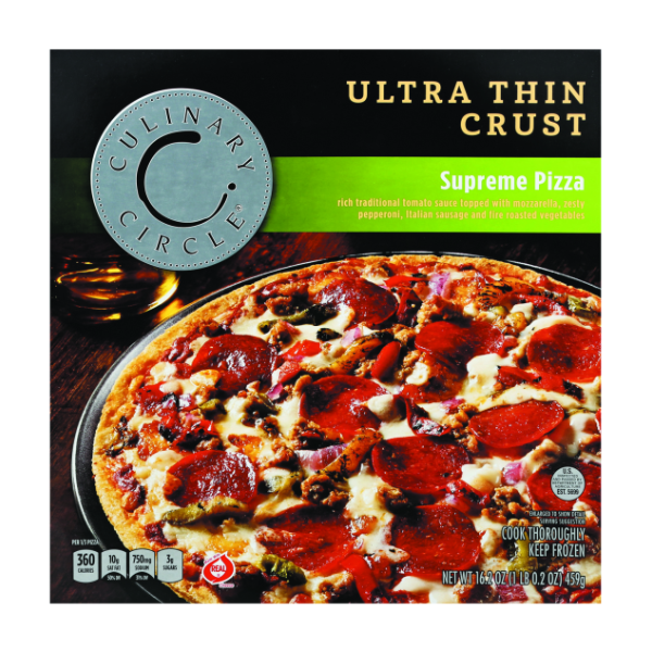 slide 1 of 1, Culinary Circle Culinary Circl Pizza Thin Ult Suprem, 16.2 oz