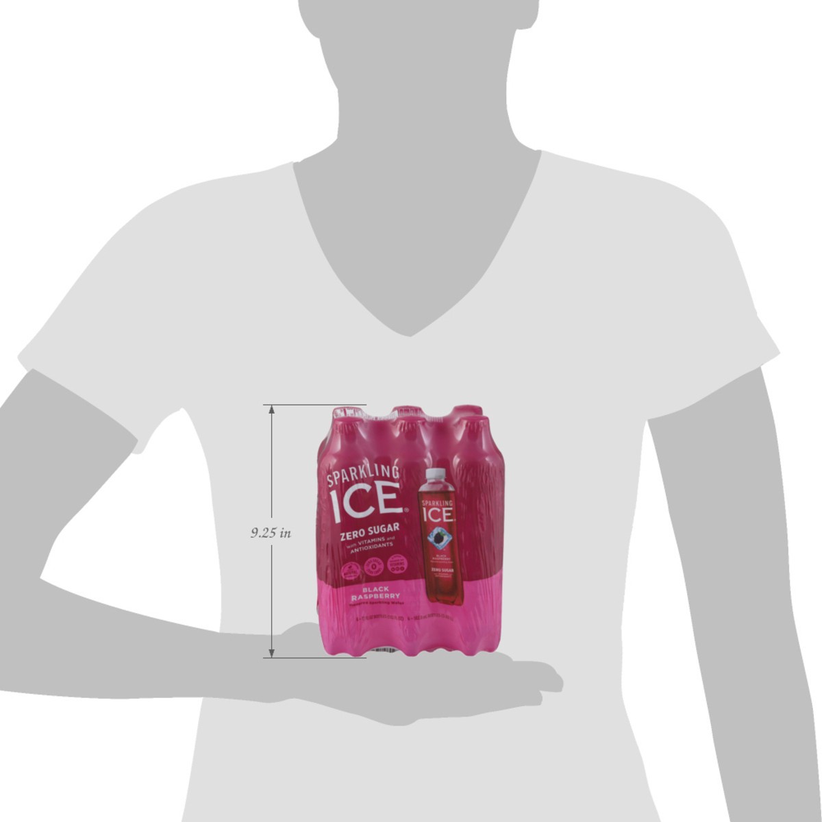 slide 12 of 14, Sparkling ICE 6 Pack Zero Sugar Black Raspberry, 6 ct; 17 oz