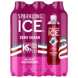 Sparkling ICE 6 Pack Zero Sugar Black Raspberry