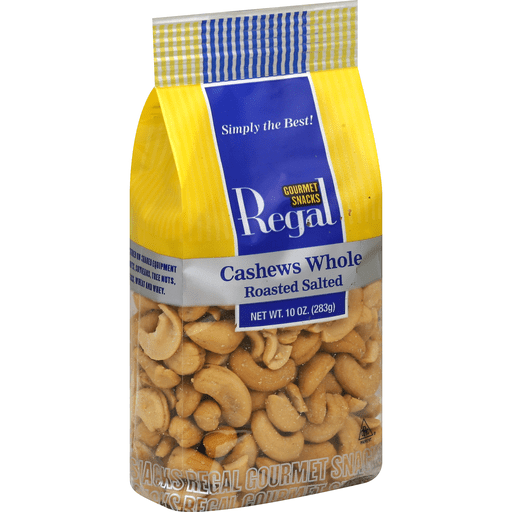 slide 1 of 2, Regal Cashews, Whole, Roasted, Salted, 10 oz