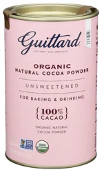 Guittard 100% Cacao Unsweetened Organic Natural Cocoa Powder