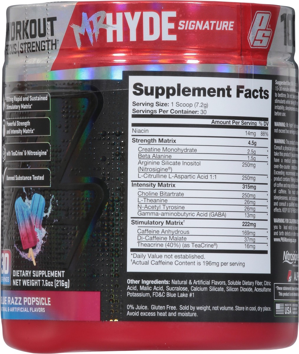 slide 8 of 9, Hyde Blue Razz Popsicle Pre-Workout 7.6 oz, 7.6 oz