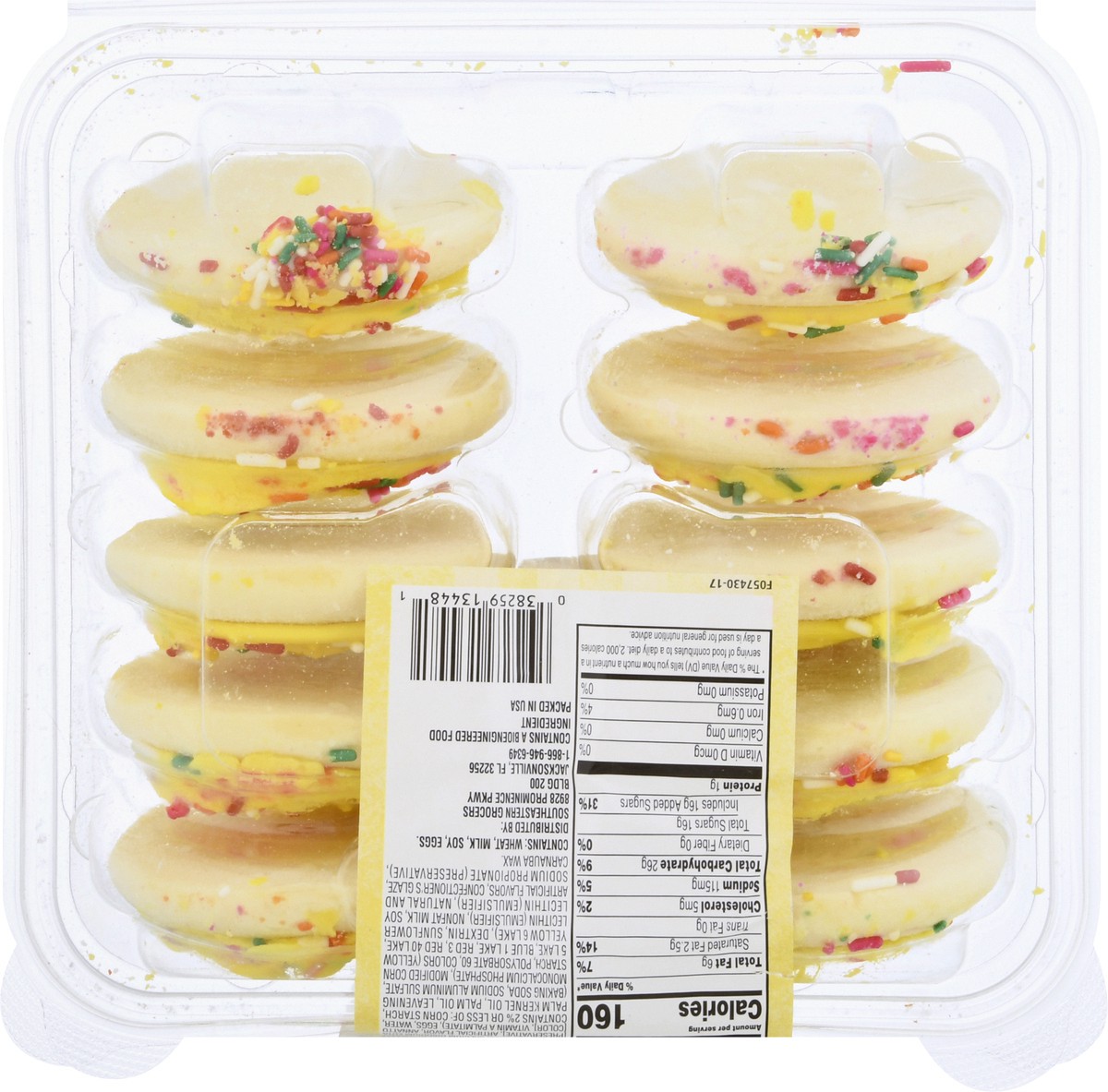 slide 6 of 14, SE Grocers Yellow Frosted, 1 ct