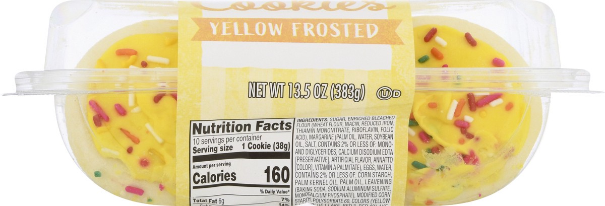 slide 8 of 14, SE Grocers Yellow Frosted, 1 ct