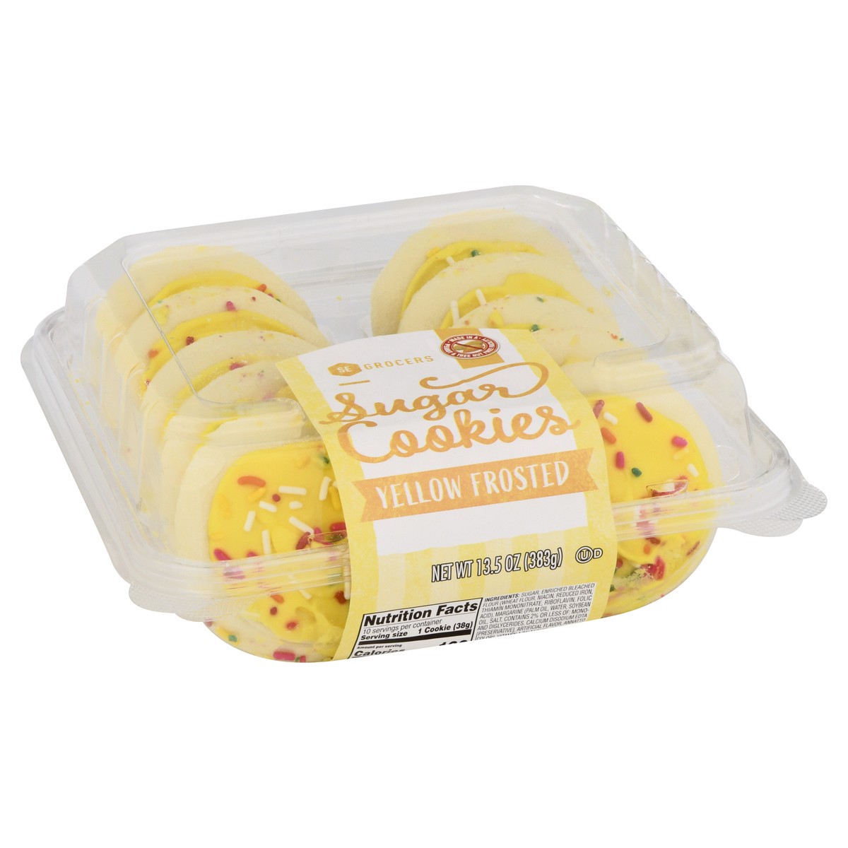 slide 4 of 14, SE Grocers Yellow Frosted, 1 ct