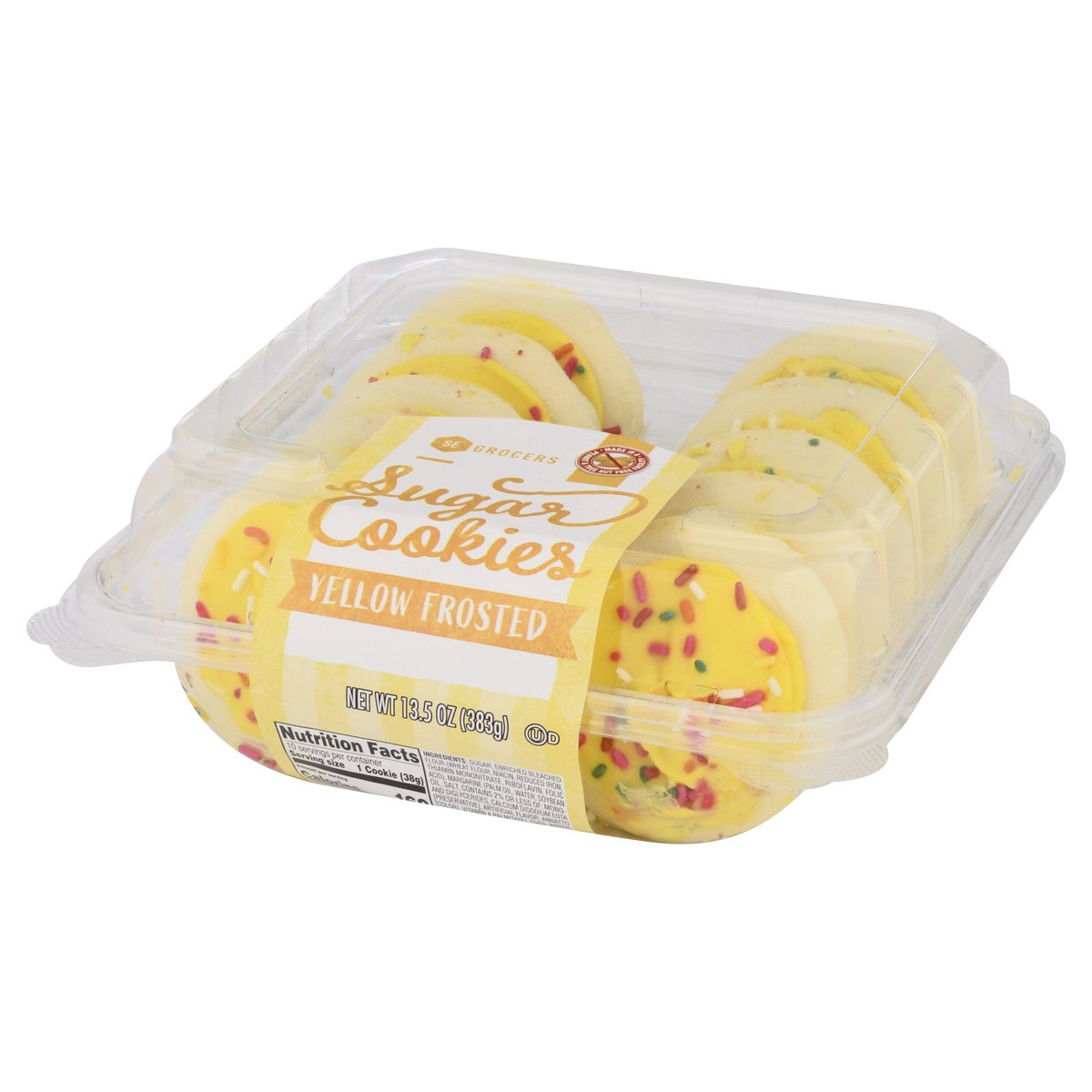 slide 2 of 14, SE Grocers Yellow Frosted, 1 ct