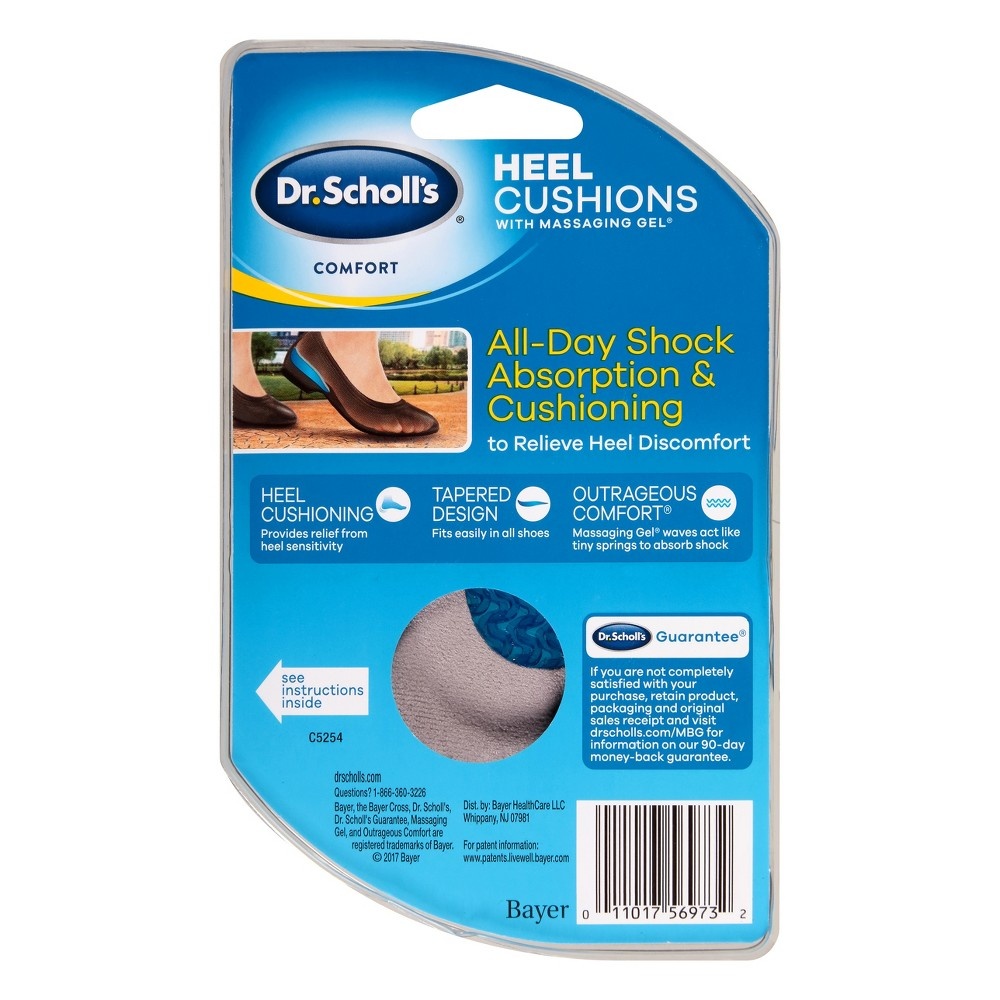 slide 2 of 2, Dr. Scholl's Comfort Heel Cushions For Women, 1 Pair, Size 6-10, 1 pair