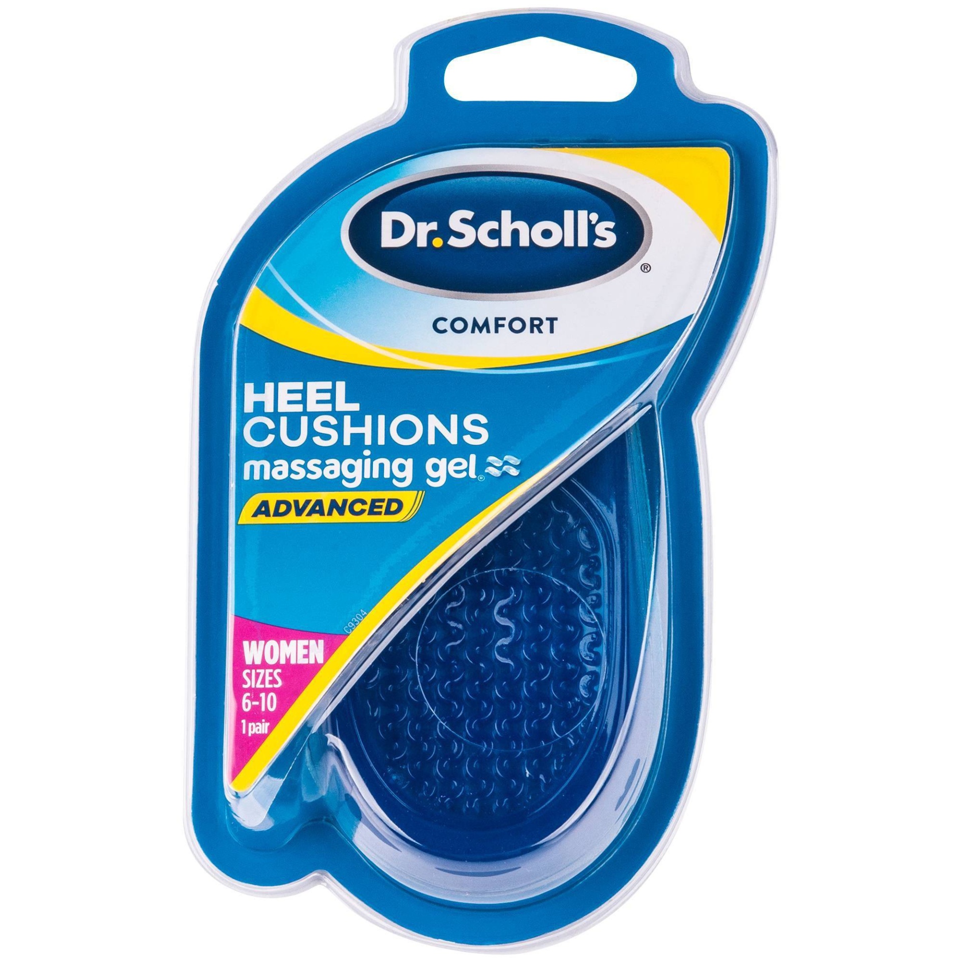 slide 1 of 2, Dr. Scholl's Comfort Heel Cushions For Women, 1 Pair, Size 6-10, 1 pair