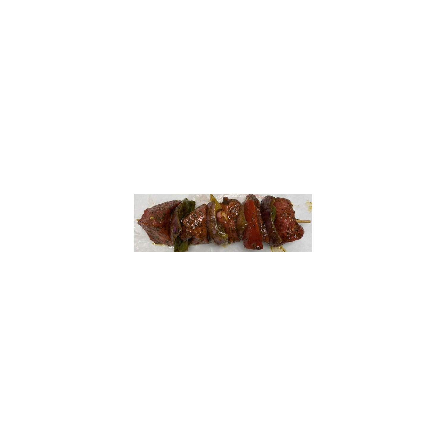 slide 1 of 1, Cub Mediterranean Herb Beef Kabobs with Vegetables, 1 Pound, per lb