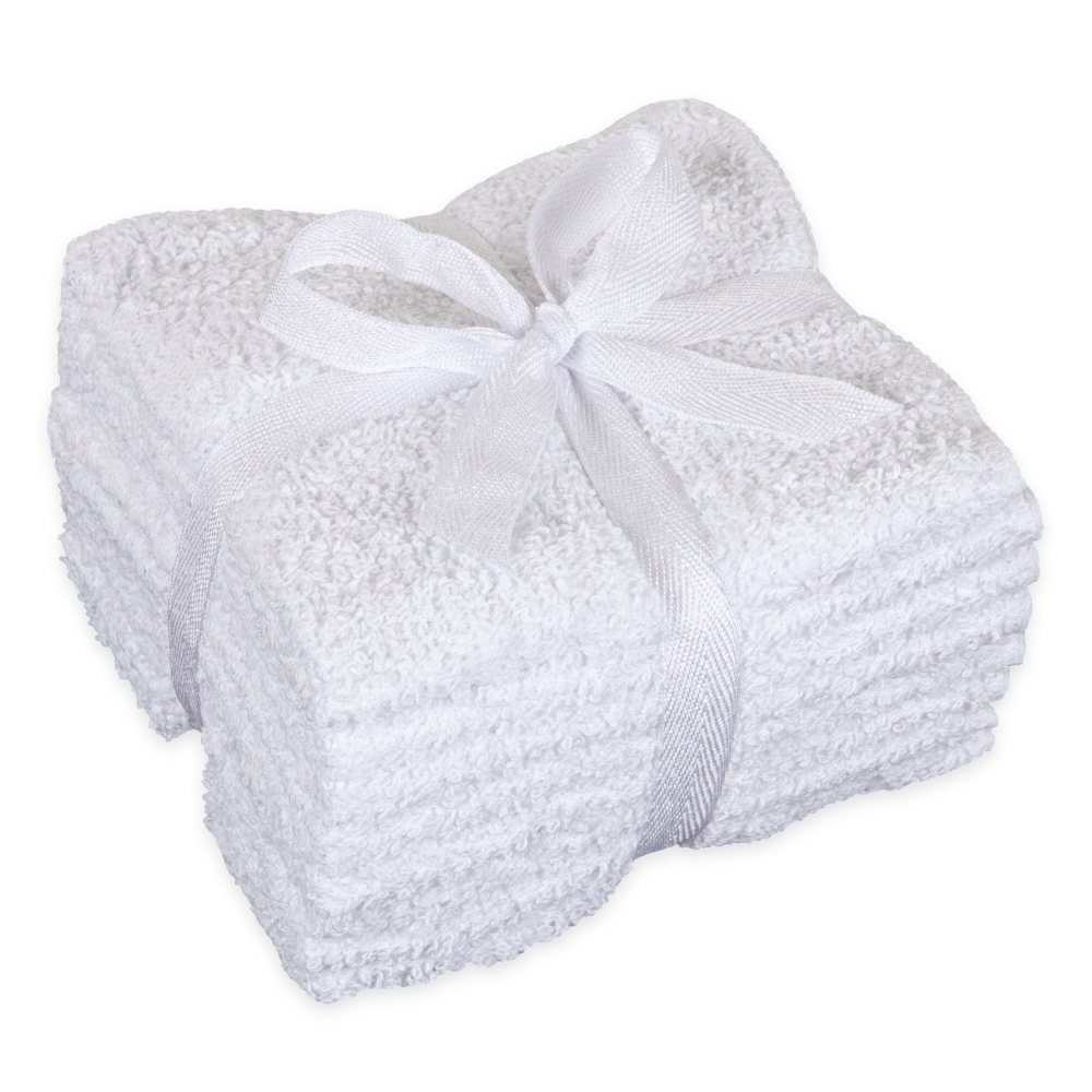 slide 1 of 1, Everyday Living Wash Cloths - White, 8 ct