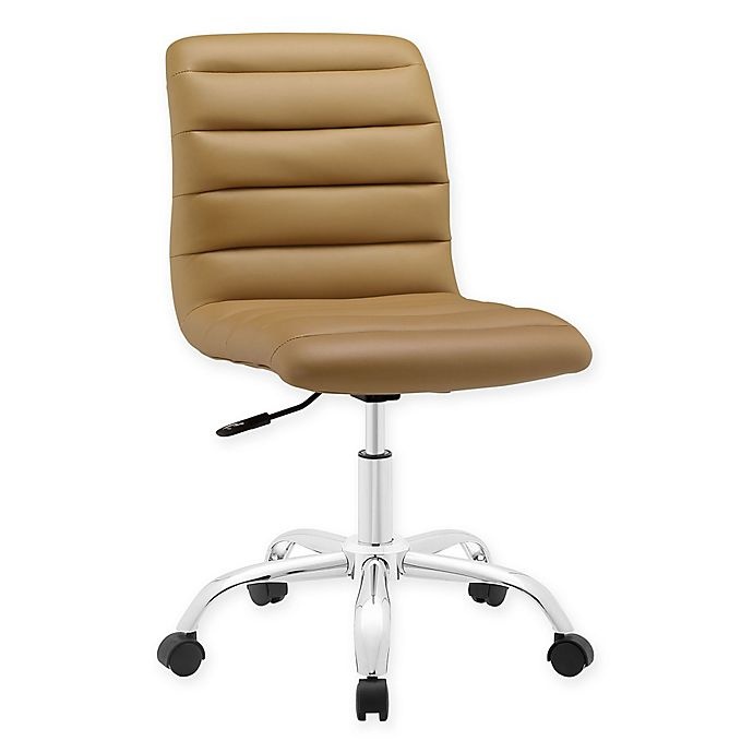 slide 1 of 1, Modway Ripple Mid-Back Office Chair - Tan, 1 ct