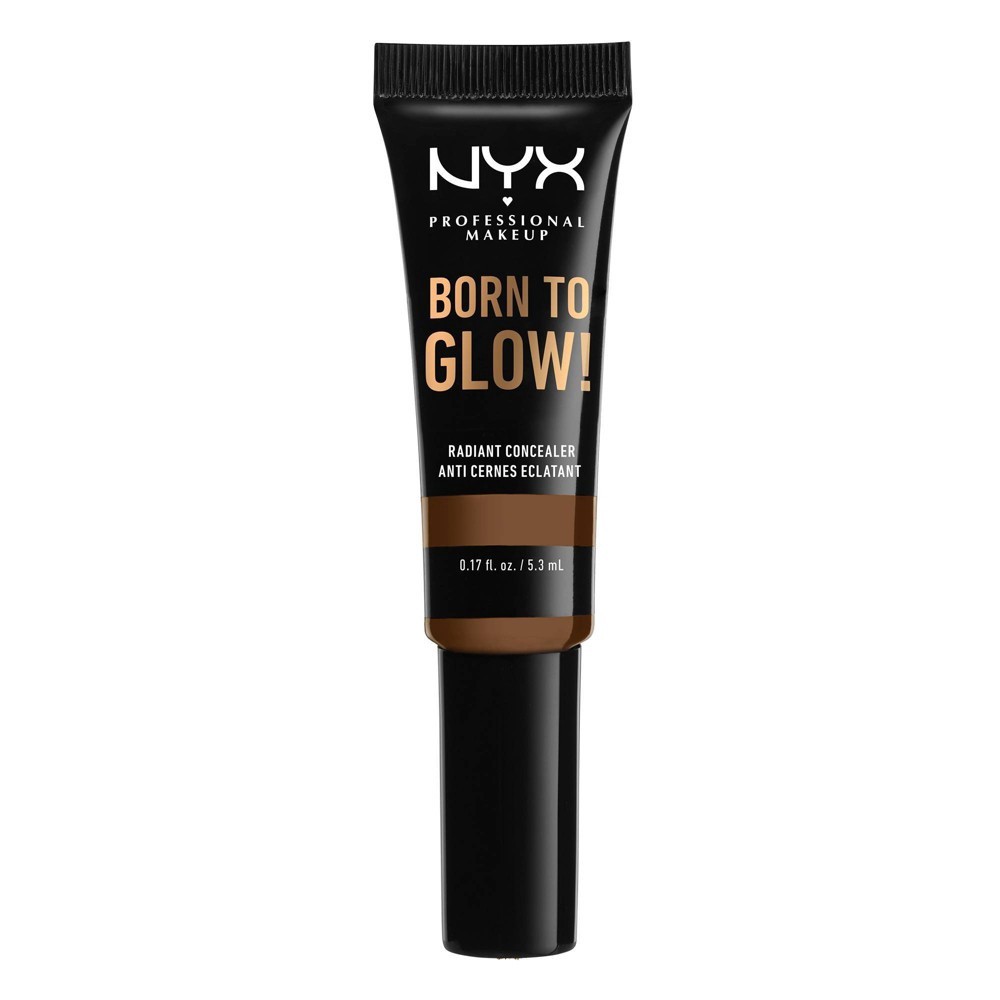 slide 4 of 4, NYX Professional Makeup Born To Glow Radiant Concealer - 19 Mocha - 0.17 fl oz, 0.422 oz