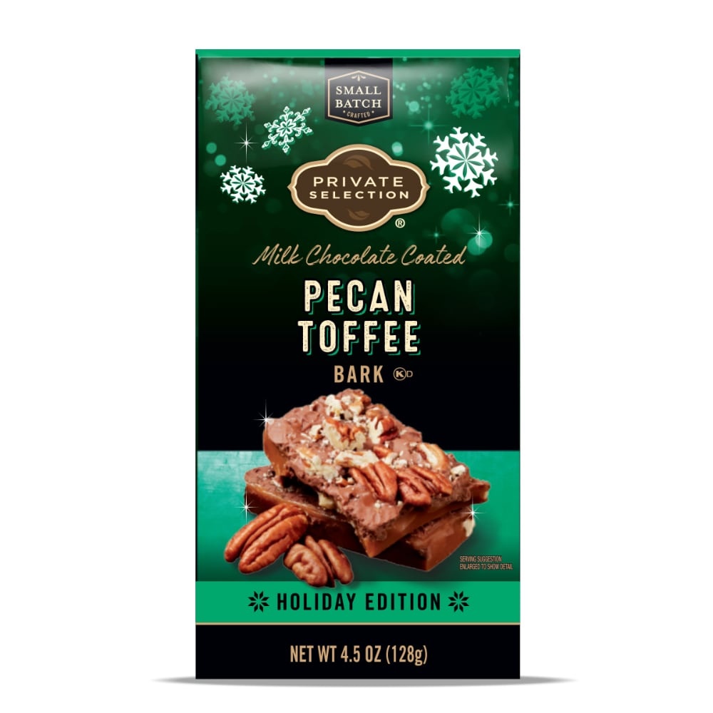 slide 1 of 1, Private Selection Milk Chocolate Coated Pecan Toffee Bark, 4.5 oz