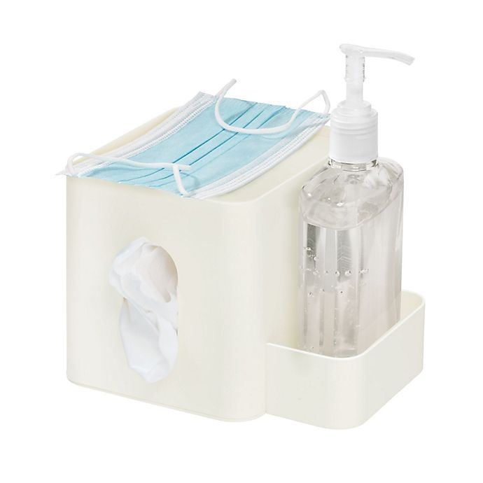 slide 2 of 6, iDesign Tissue Holder with Storage Caddy - Coconut, 1 ct