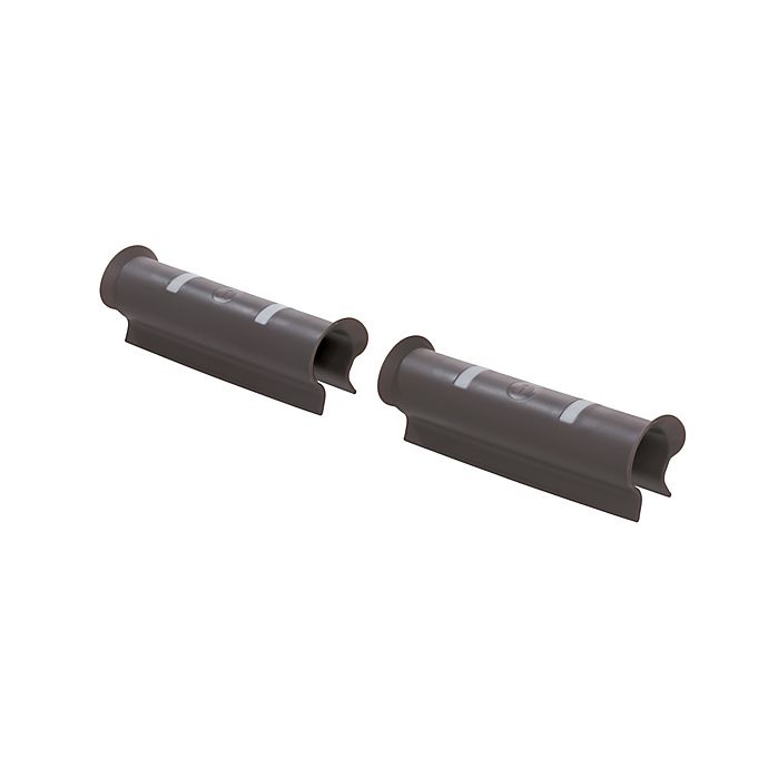 slide 1 of 1, iDesign Shopping Cart Handle Grips - Charcoal, 2 ct