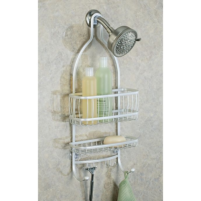 slide 4 of 4, iDesign York Lyra Shower Caddy - Pearl White, 1 ct