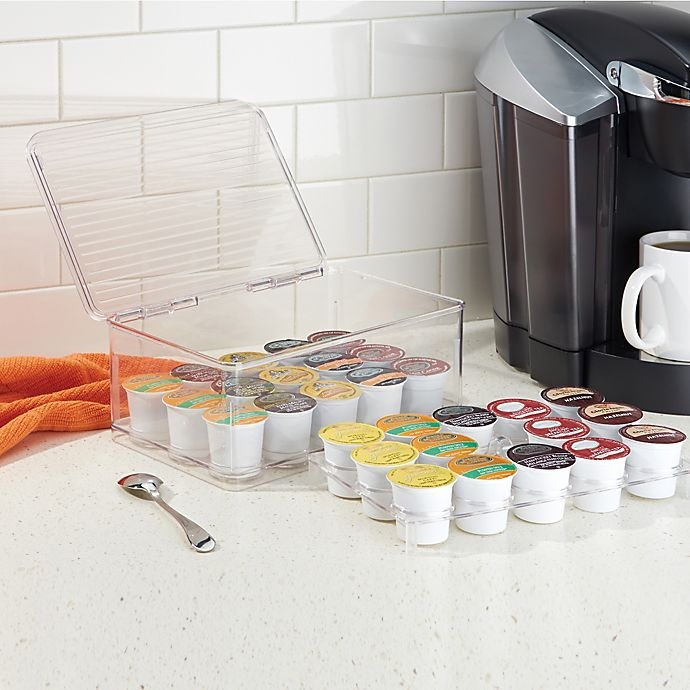 slide 3 of 3, iDesign Cabinet Binz Stackable Coffee Pod Storage Box, 1 ct
