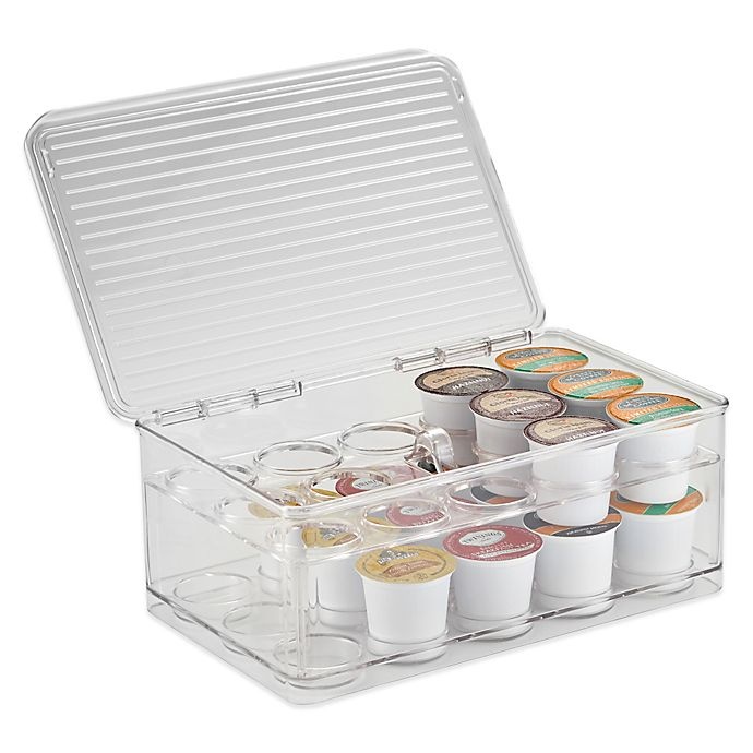 slide 1 of 3, iDesign Cabinet Binz Stackable Coffee Pod Storage Box, 1 ct