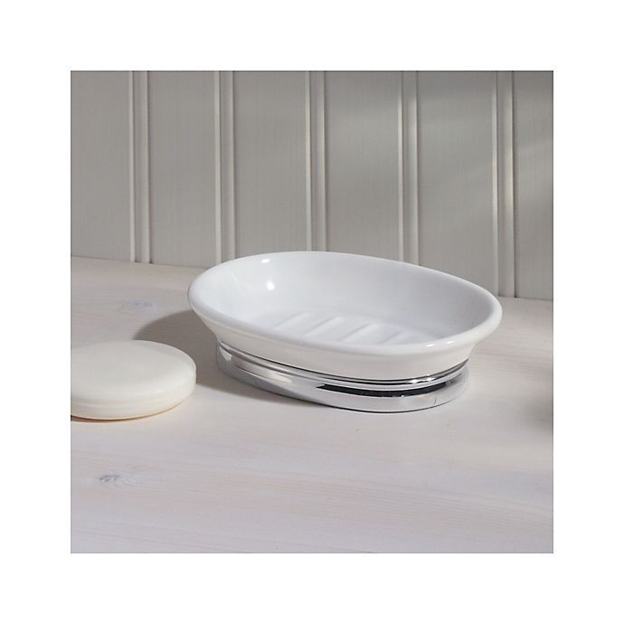 slide 2 of 3, iDesign York White Soap Dish, 1 ct