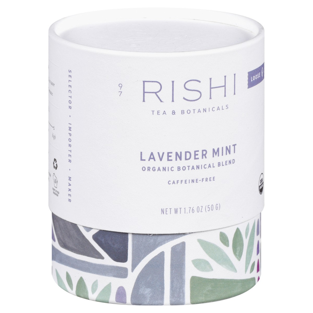 slide 9 of 9, Rishi Caffeine-Free Organic Loose Lavender Mint Tea - 1.76 oz, 1.76 oz