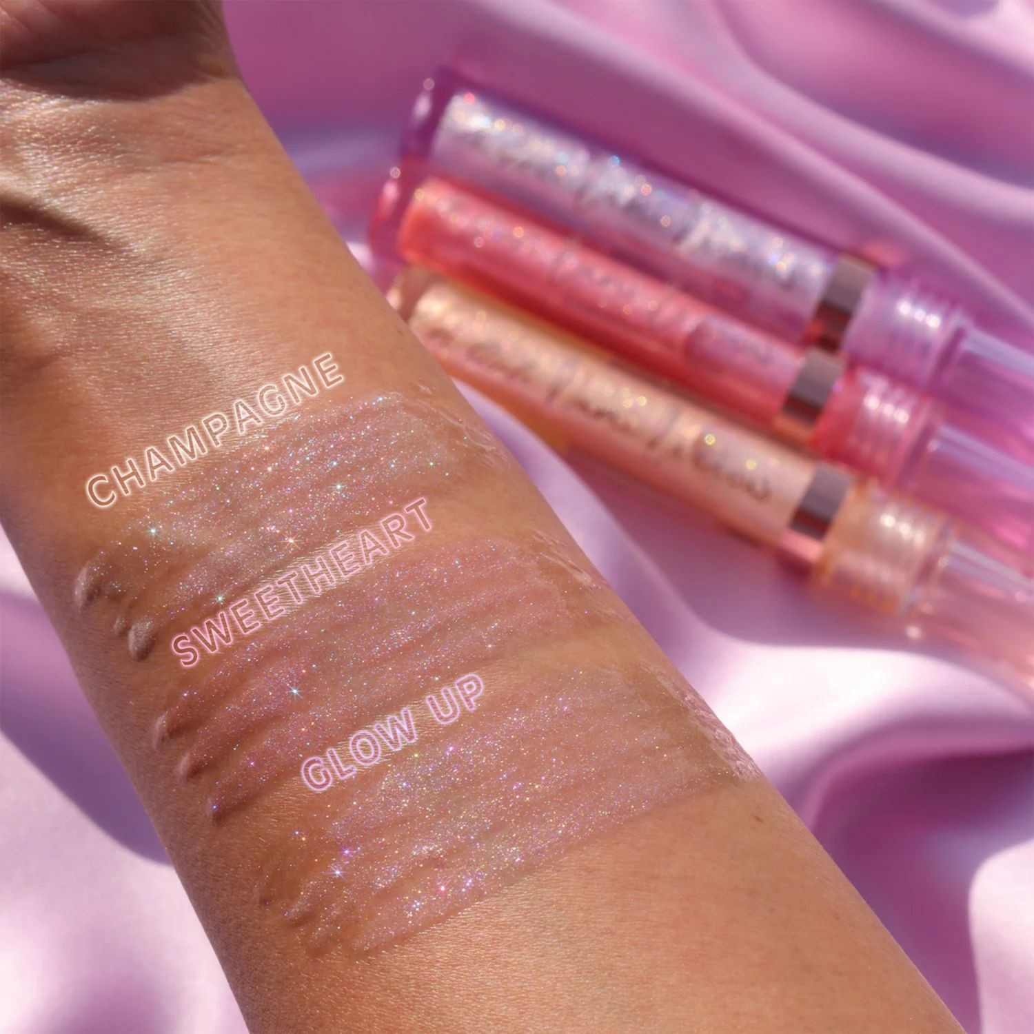 slide 3 of 4, L.A. Girl La Girl Lumilicious Glow Lipgloss, Sweetheart, 1 ct